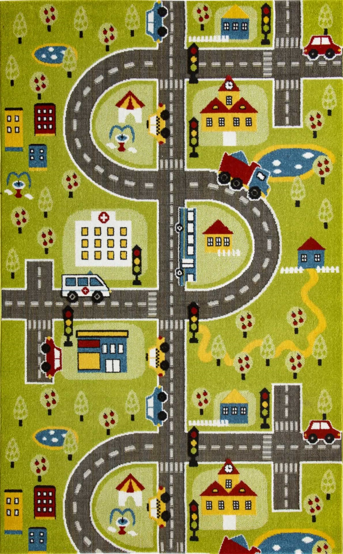 Çam Halı KIDS PLAY KP 02 GREEN Eko Halı