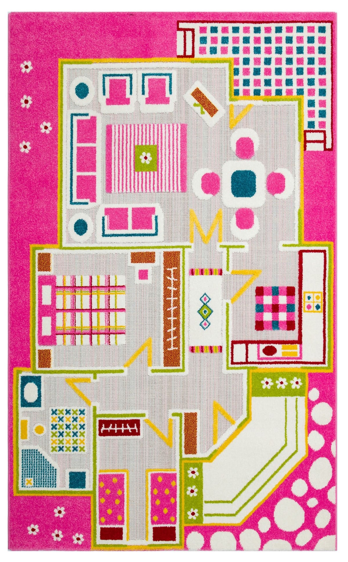 Çam Halı KIDS PLAY KP 03 PINK Eko Halı