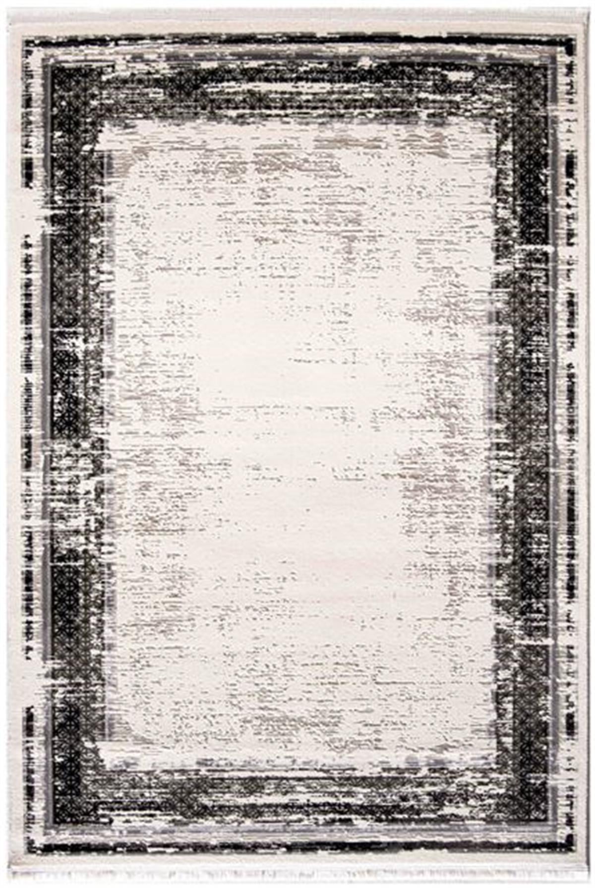 Çam Halı Lizbon 4512 Gri Enti Halı Modern Eskitme Desenli Makine Halısı