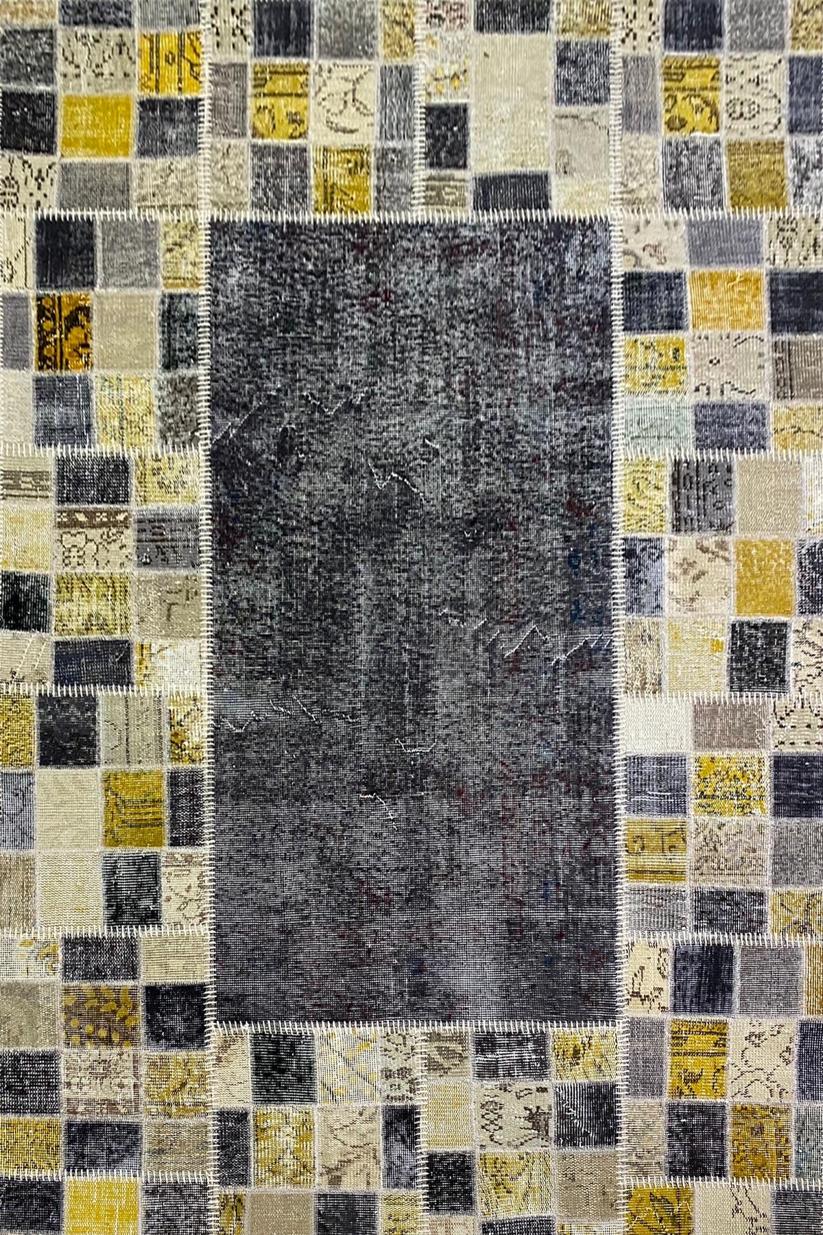 Çam Halı MD3000 Multi El Dokuma Patchwork Yün Halı