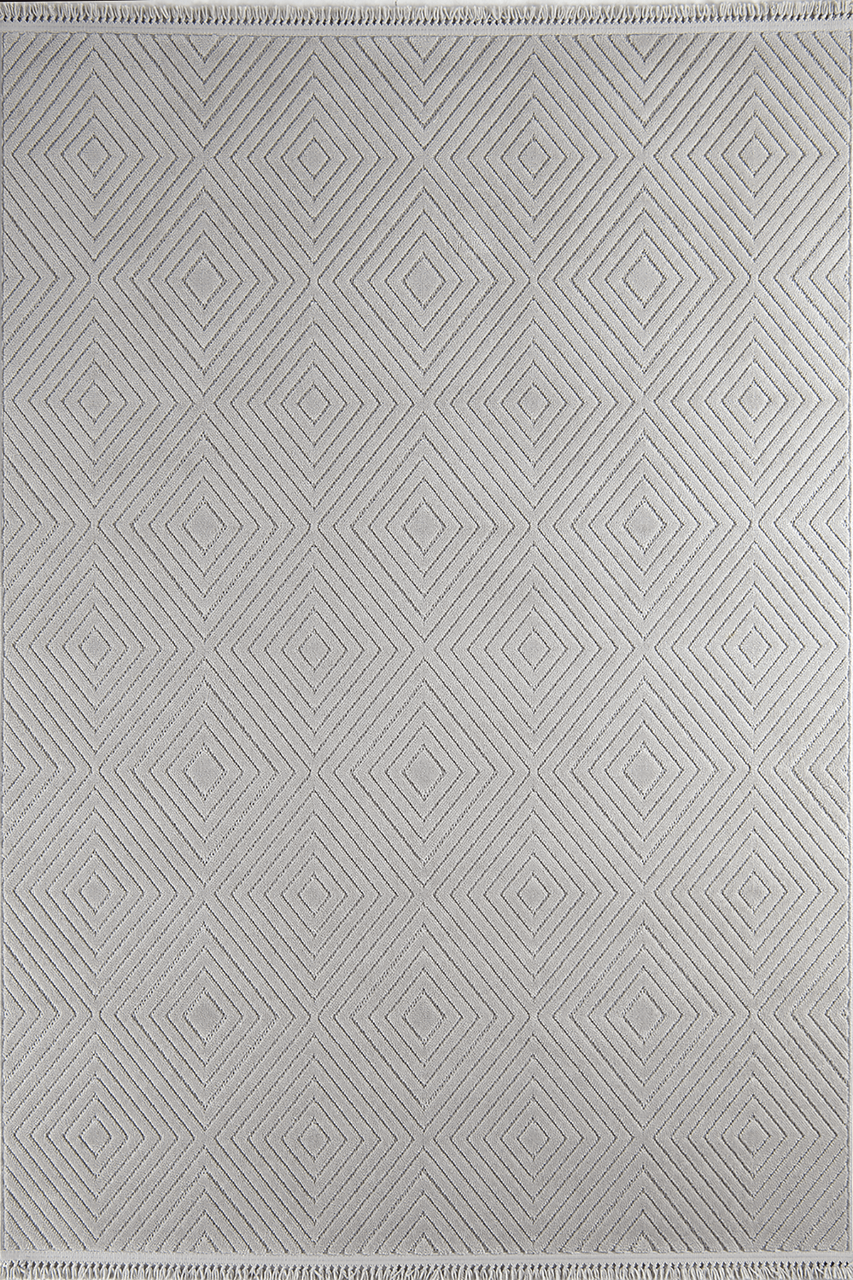 Çam Halı MOLDE 9207 Açık Gri Koridor Halısı Kesme Yolluk Mutfak Halısı Modern Salon Halısı