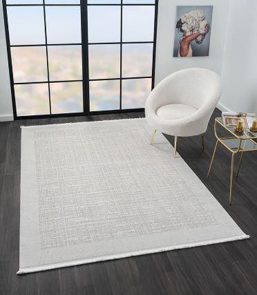 Çam Halı Mona VS003A Krem Bej Modern Desen Salon Halısı