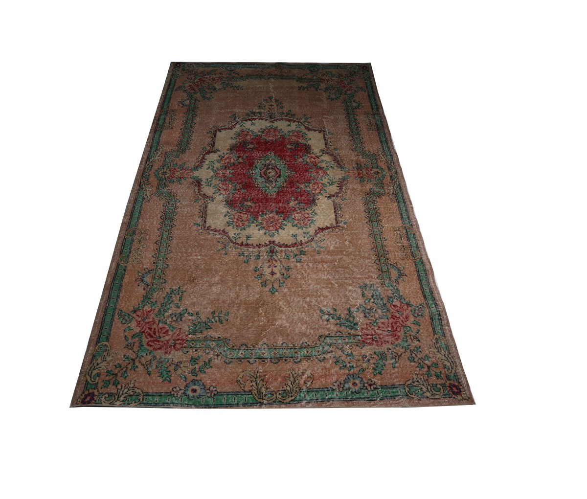 Çam Halı Multi Natural Vintage Yün El Dokuması Halı