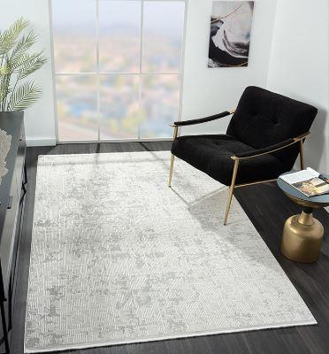 Çam Halı Nordic NX0012A Beyaz Modern Desen Salon Halısı