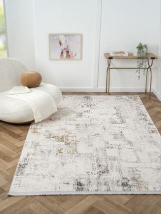 Çam Halı Otto OT006G Gri Modern Desen Salon Halısı