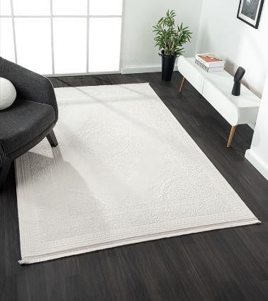 Çam Halı Scarlet SC001A Krem Klasik Desen Salon Halısı