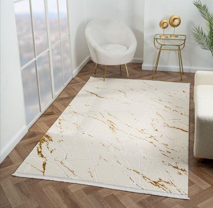 Çam Halı Scarlet SC009A Gold Modern Desen Salon Halısı