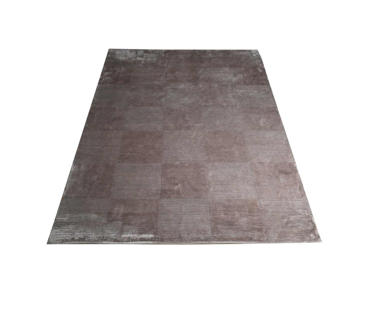 Çam Halı Siena 3099 Boxes L.Grey Yeni Zellanda Yünü ve Viskon El Dokuması Halı