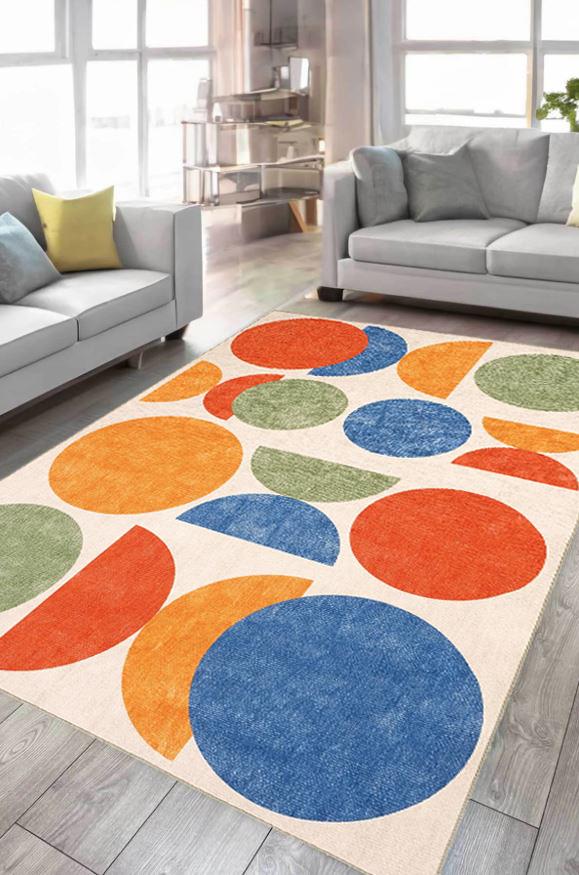 Çam Halı Siesta Kids 32-581 Modern Desenli Dokuma Tabanlı Yıkanabilir Şönil Çocuk Odası Halısı