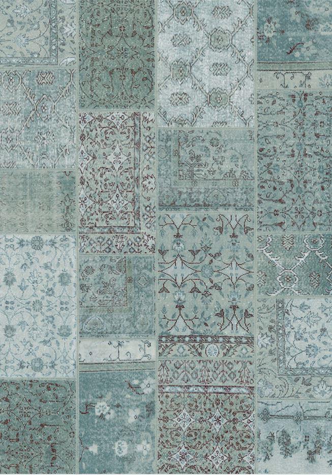 Çam Halı Siesta Patchwork 32-459 Etnik Eskitme Desenli Dokuma Tabanlı Yıkanabilir Şönil Salon ve Oda Halısı