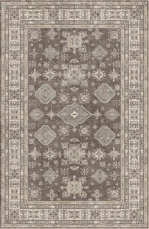 Çam Halı Siesta Vintage 32-541 Etnik Eskitme Desenli Dokuma Tabanlı Yıkanabilir Şönil Salon ve Oda Halısı