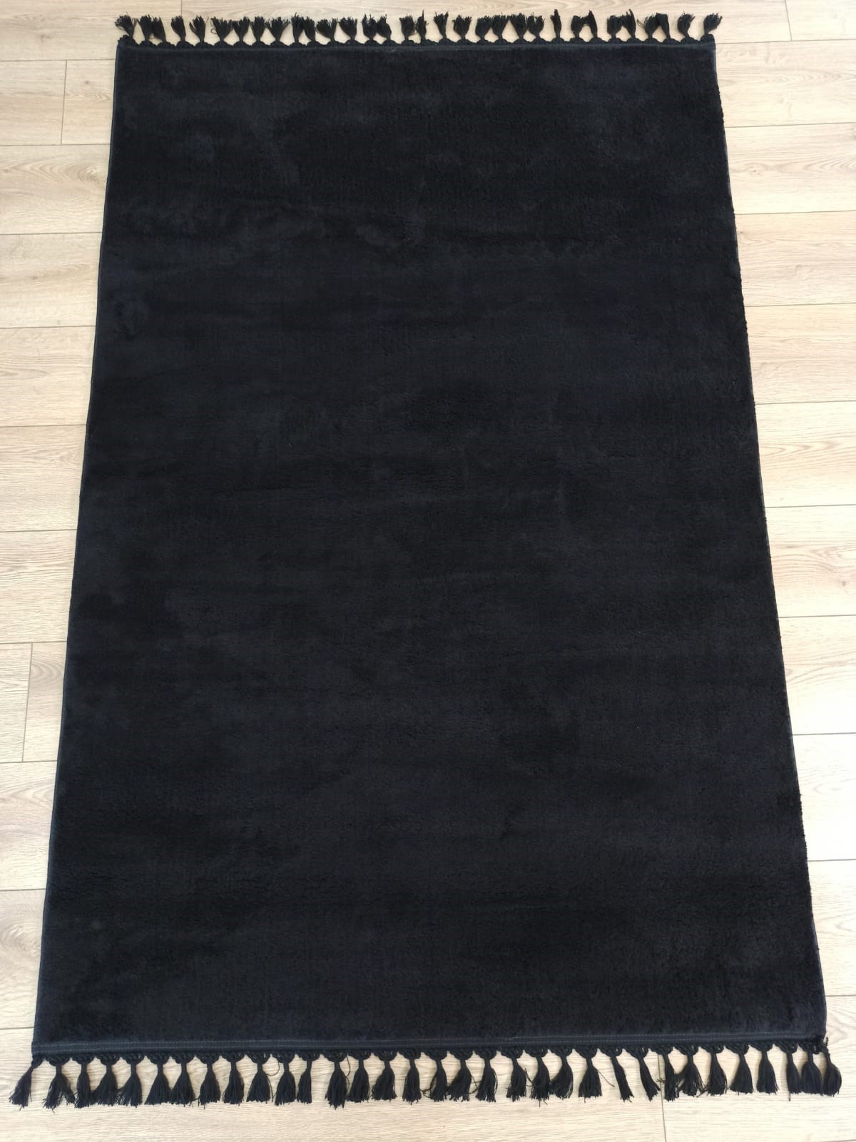 Çam Halı Softy 1821 Siyah Yumuşak Dokulu Dekoratif Halı