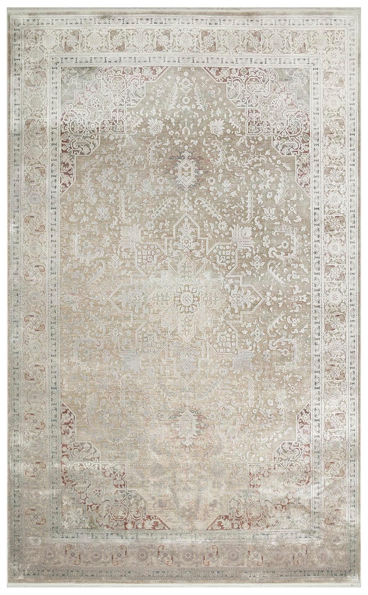 Eko halı BABIL BBL 02 GREY Yumuşak Dokulu Vintage Esintilere Sahip Over-dyed Sık Dokuma Salon Halısı