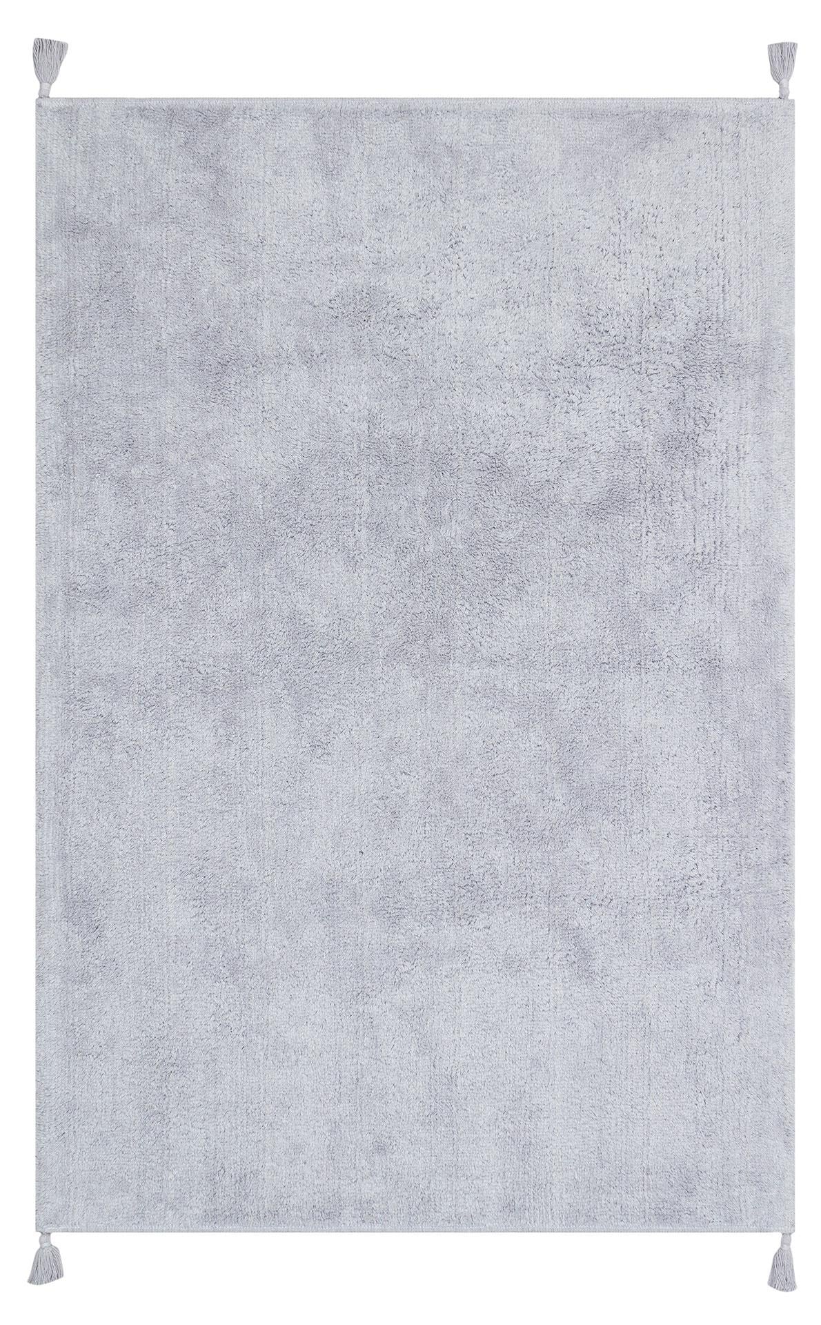 EKO Halı COTTON BOON CBN PLAİN GREY  Kaymaz Tabanlı Yıkanabilir Doğal Pamuklu Bebek Halısı