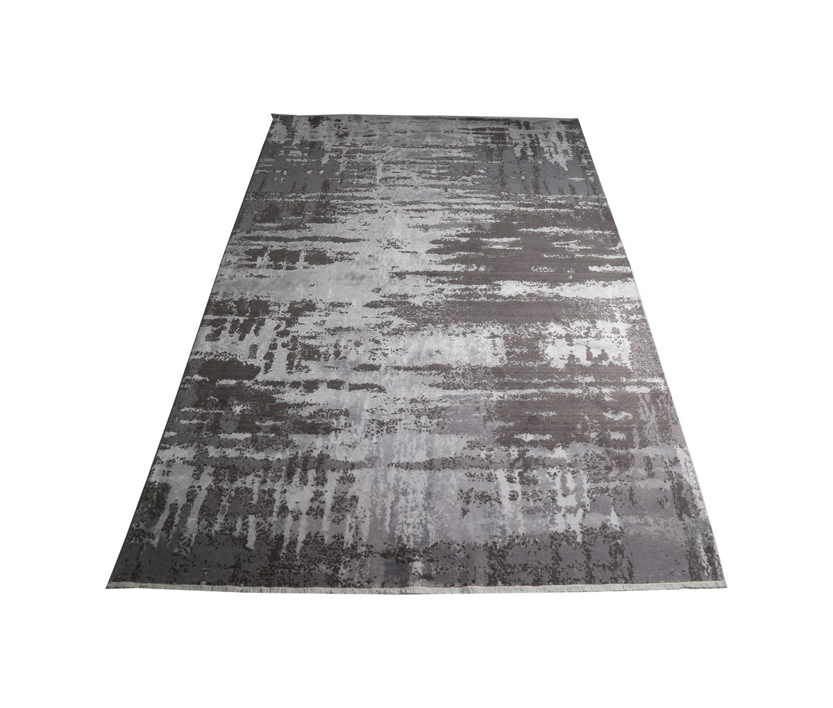 Eko Halı Heritage 605 Grey Modern Vintage Desen Yün-Viskon Özel Tezgah Halısı