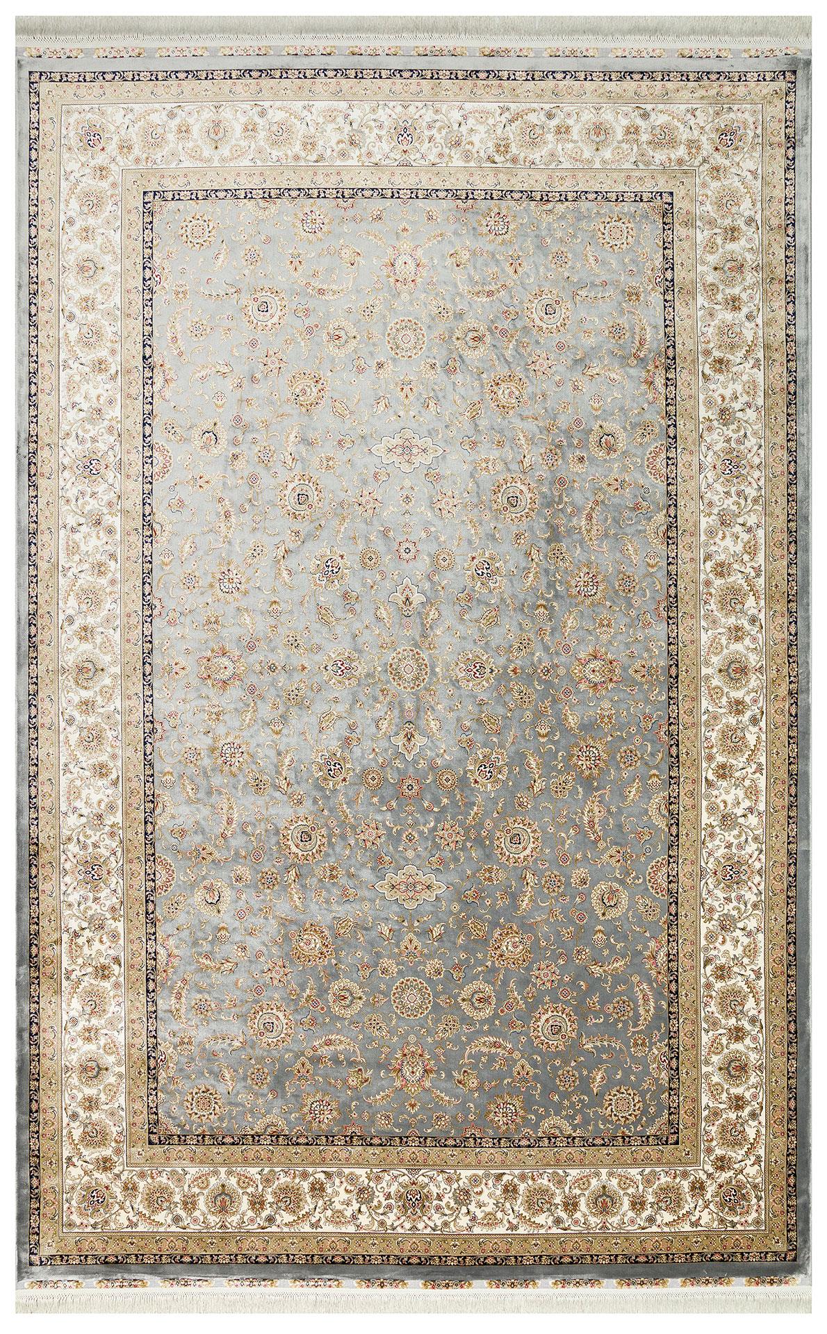 EKO Halı ISFAHAN ISF 03 GREY CREAM Klasik Desenli Yüksek Kalite Sık Dokuma Makine Halısı