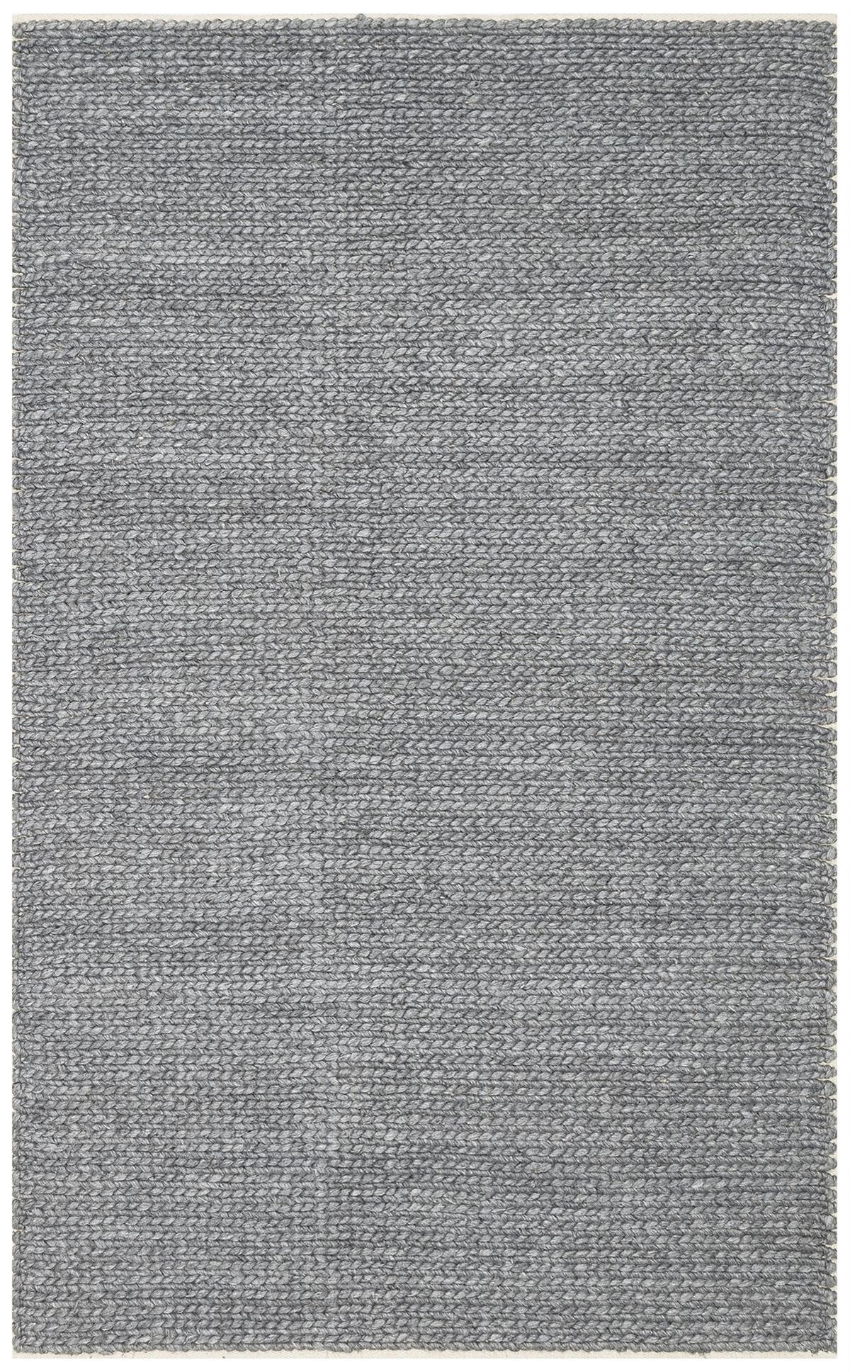 Eko Halı Jade Basketweave Grey Naturel Kazak Örgü Desenli El Dokuma Örgü Halı