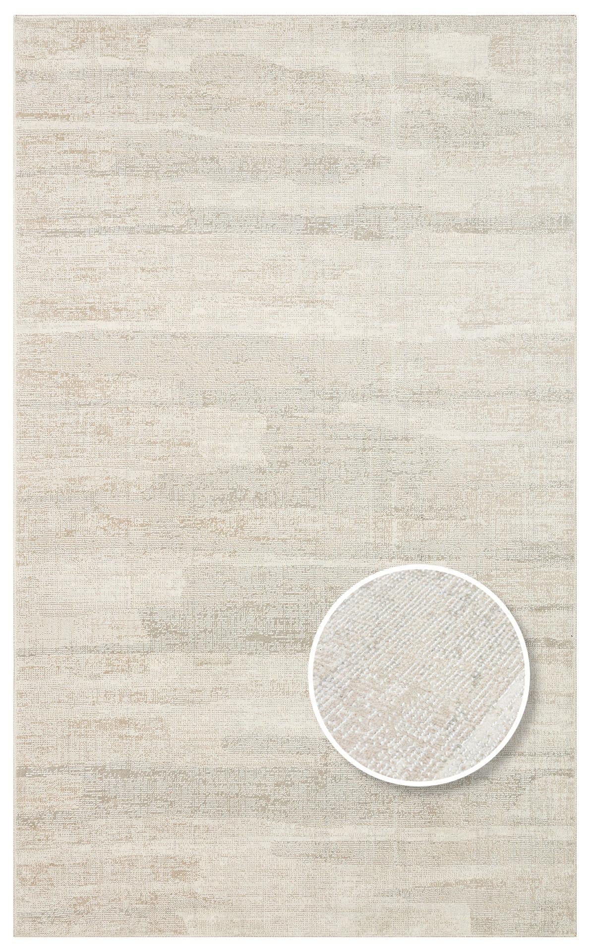 EKO Halı KALAHARI KLH 01 GREY BEIGE Özel Dokuma Tekniği ile Üretilen Modern Sade Desenli Makine Halısı
