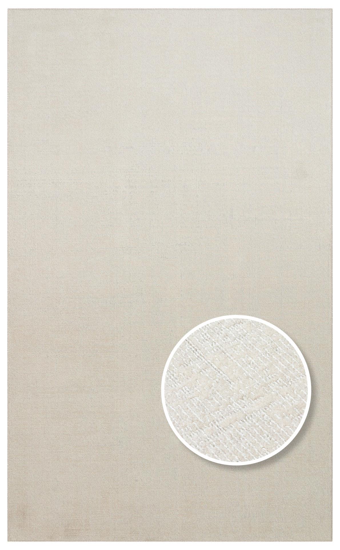 EKO Halı KALAHARI KLH PLAİN CREAM Özel Dokuma Tekniği ile Üretilen Modern Sade Desenli Makine Halısı