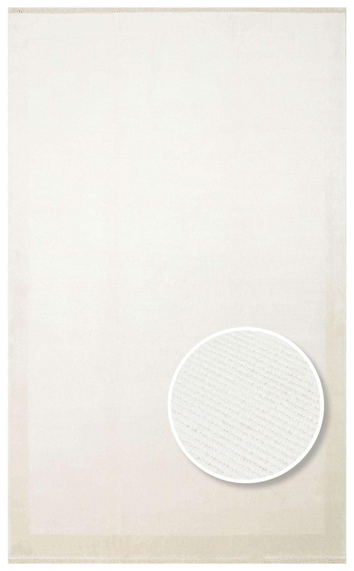 EKO Halı NAPOLI NAP 02 CREAM Sade Desenli Modern Sık Dokuma Makine Halısı