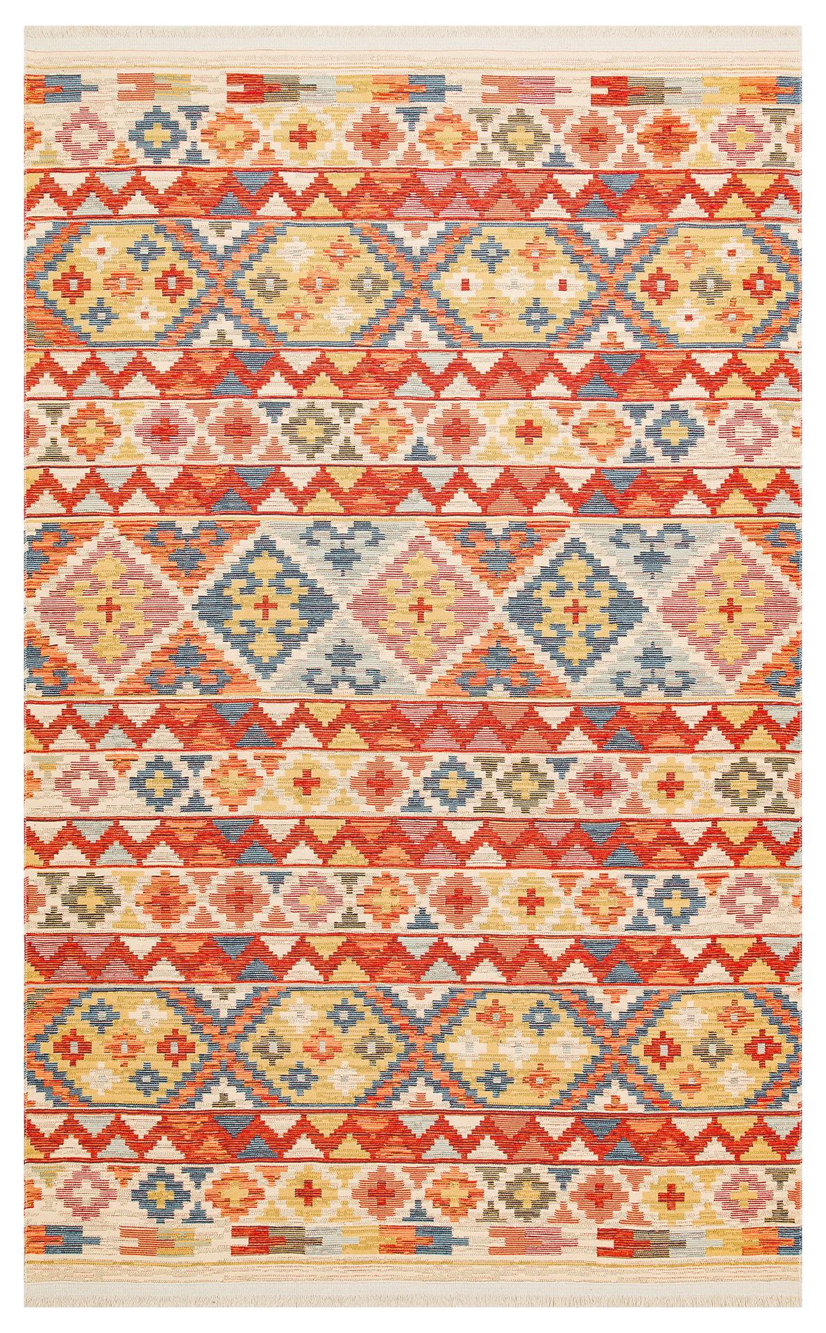 EKO Halı NOMAD NMD 02 AQUA Çift Taraflı Yıkanabilir Otantik Kilim