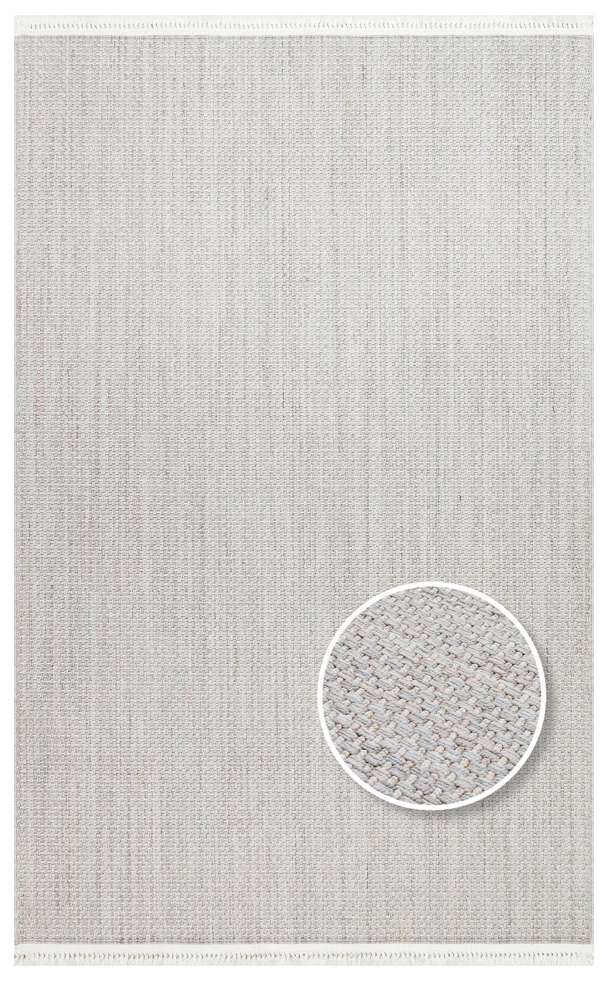 EKO Halı NORTE NRT 03 BEIGE GREY Yumuşak Dokulu Hav Vermeyen Örgü Halı