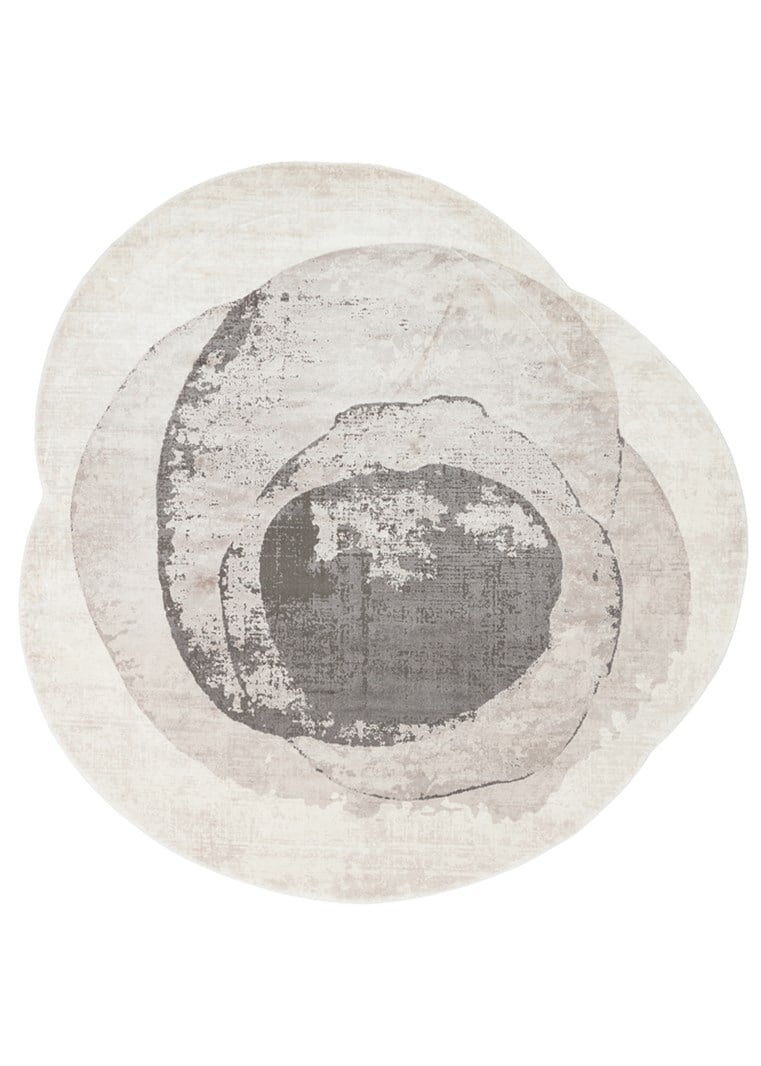 Eko Halı UTOPİA UTP 02 CREAM GREY Amorf Kesim Salon Halısı Oturma Odası Halısı Yatak Odası Halısı Koridor Halısı Mutfak Halısı Modern Makine Halısı