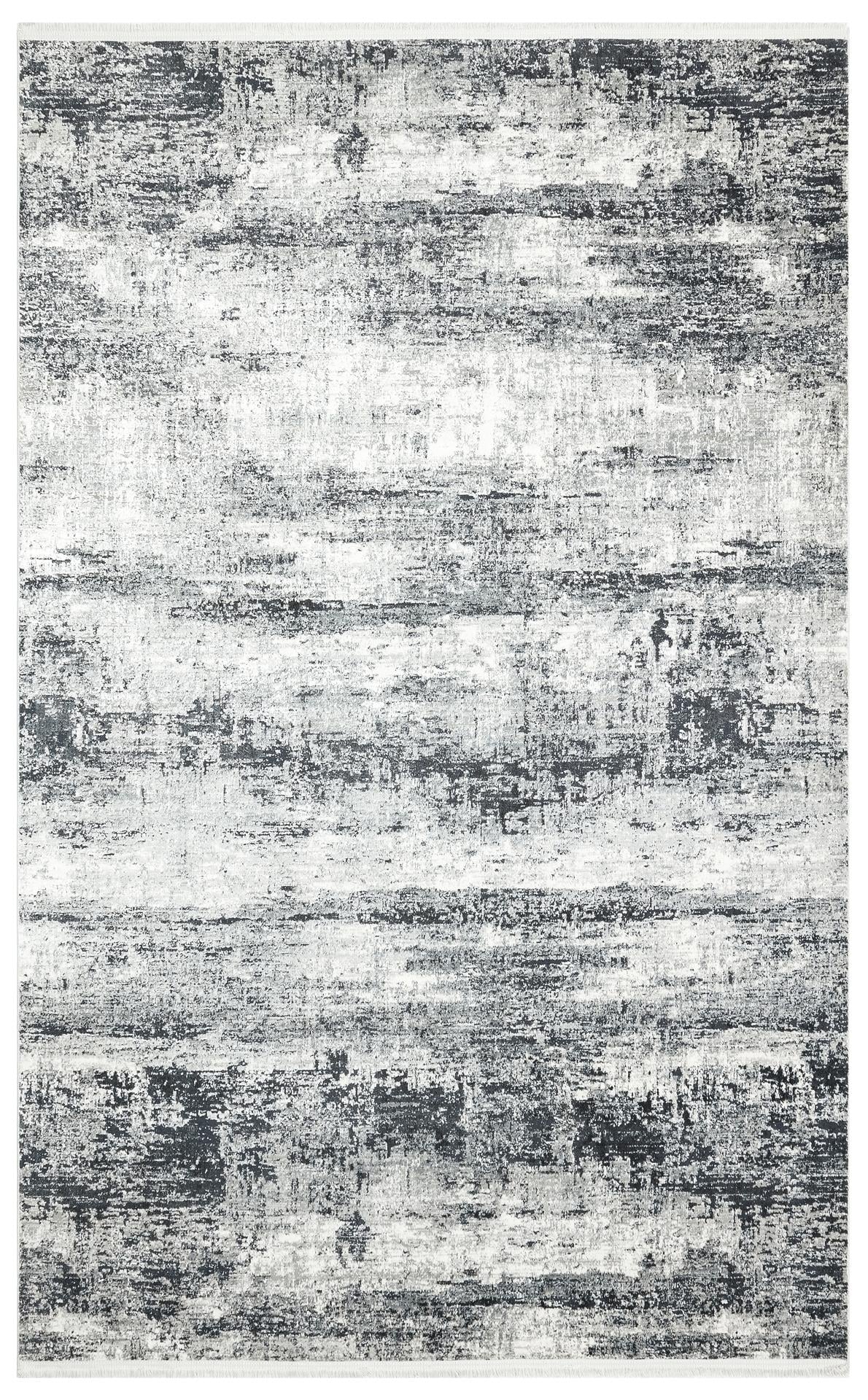 Eko Halı Verona Vr 02 Cream Grey XW Yumuşak İpeksi Tuşeli Yüksek Alçak Oymalı Modern İnce Makine Halısı