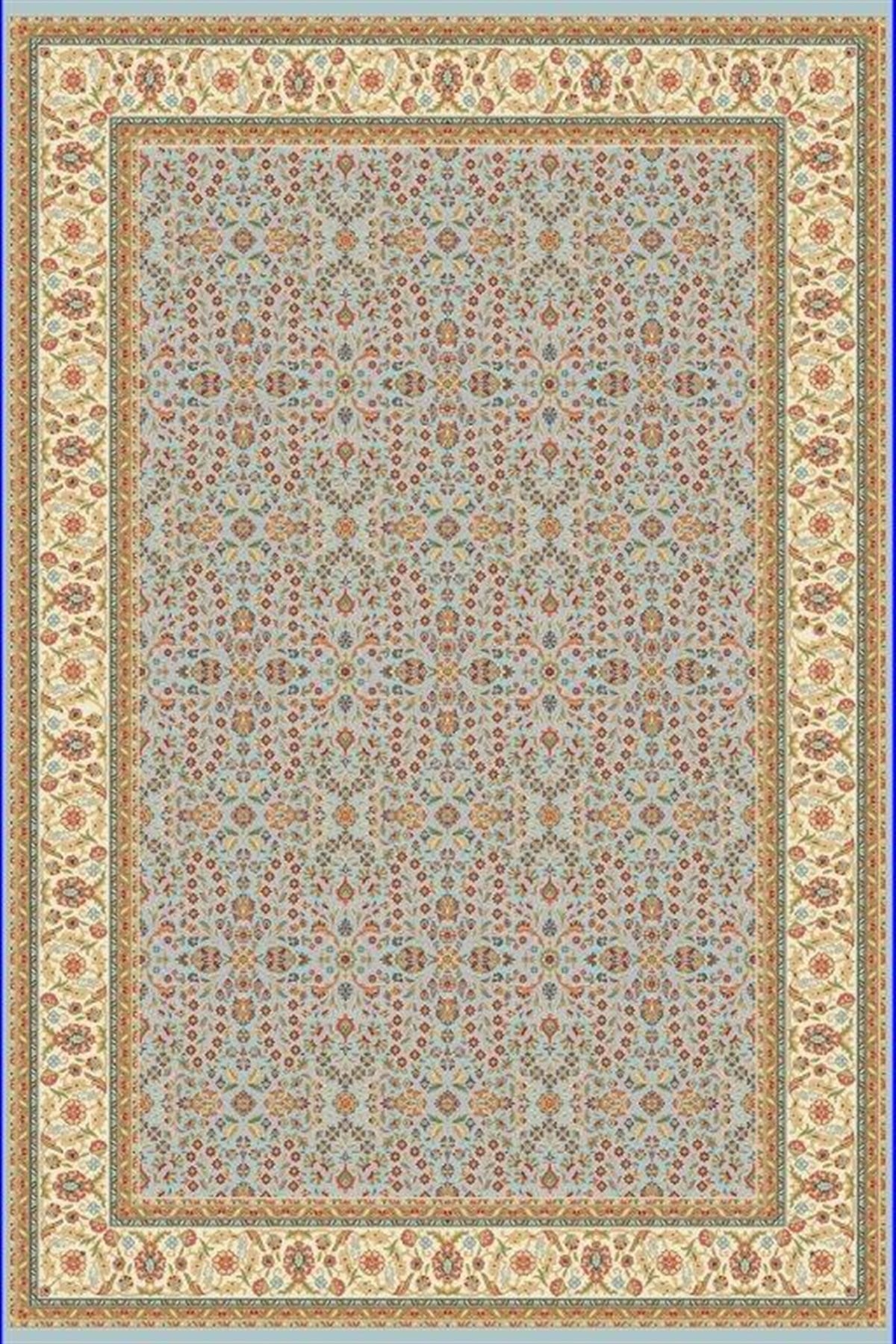 Elexus Halı İpekhane 1614 Mavi Klasik Desen Salon Halısı