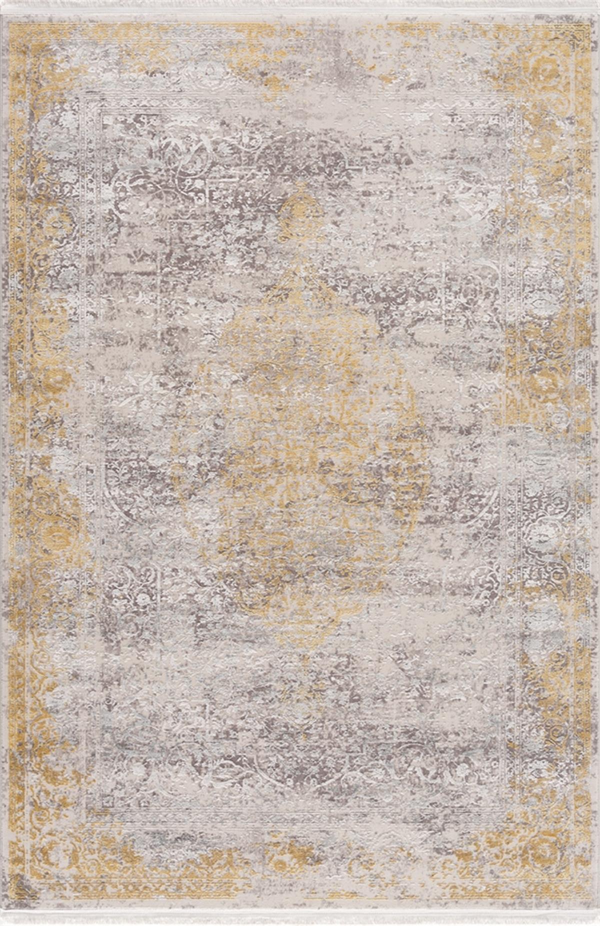 Sanat Halı Doku 1099 Eskitme Desenli Makine Halısı