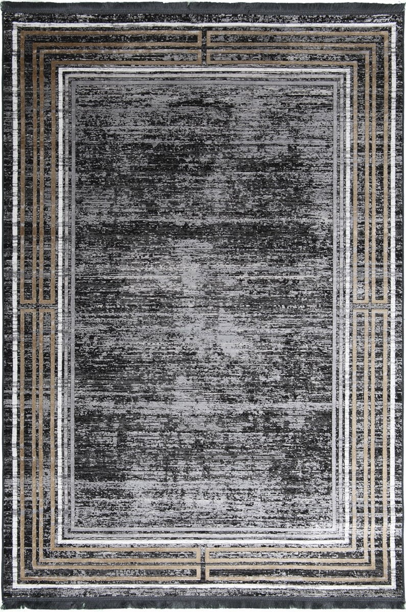 Tuğra Halı Avantgarde 10400 Antrasit Modern Desen Salon Halısı