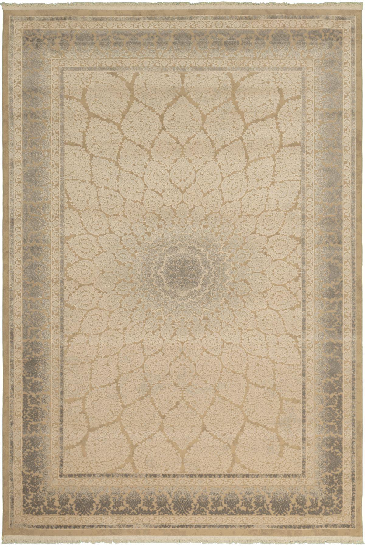 Tuğra Halı Silver SV06 Krem Gri Salon Halısı