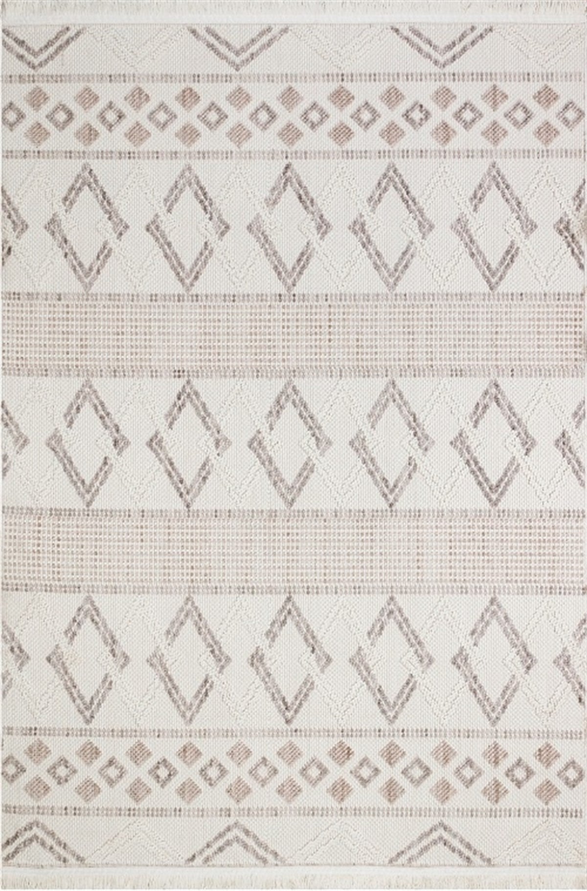 Türkmen Halı Bengal BN01 Bej Modern Desen Halı
