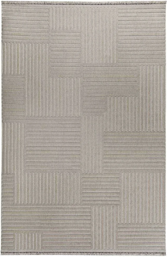 Türkmen Halı PETRA Lt49a Bej Polyester İplikten Üretilmiş Modern Makine Halısı