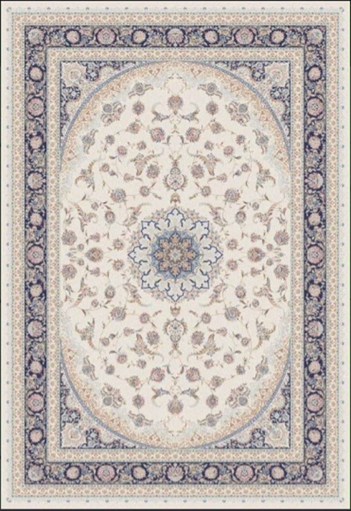 WOOLKNOT HALI MİRAGE 2116L KREM LACİVERT