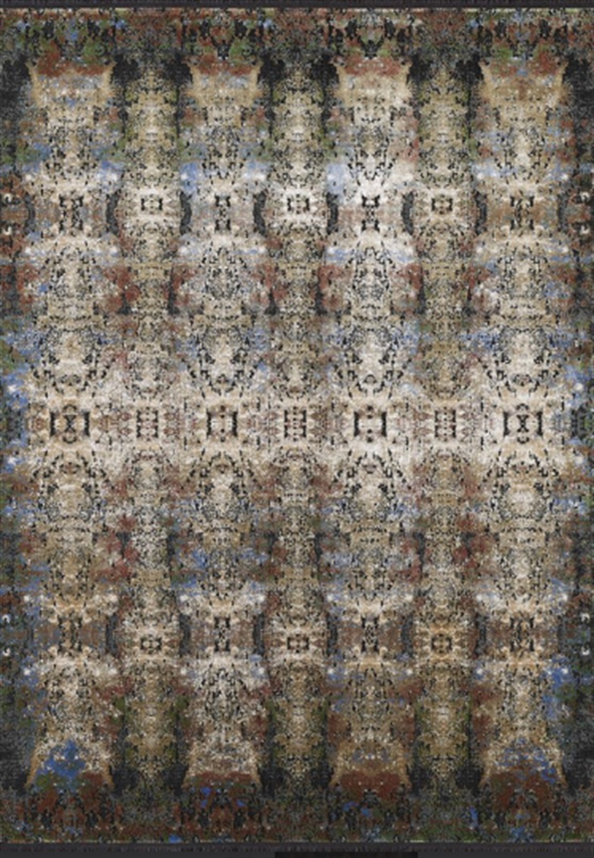 WOOLKNOT HALI PİETRA 2087X SİYAH MULTİ