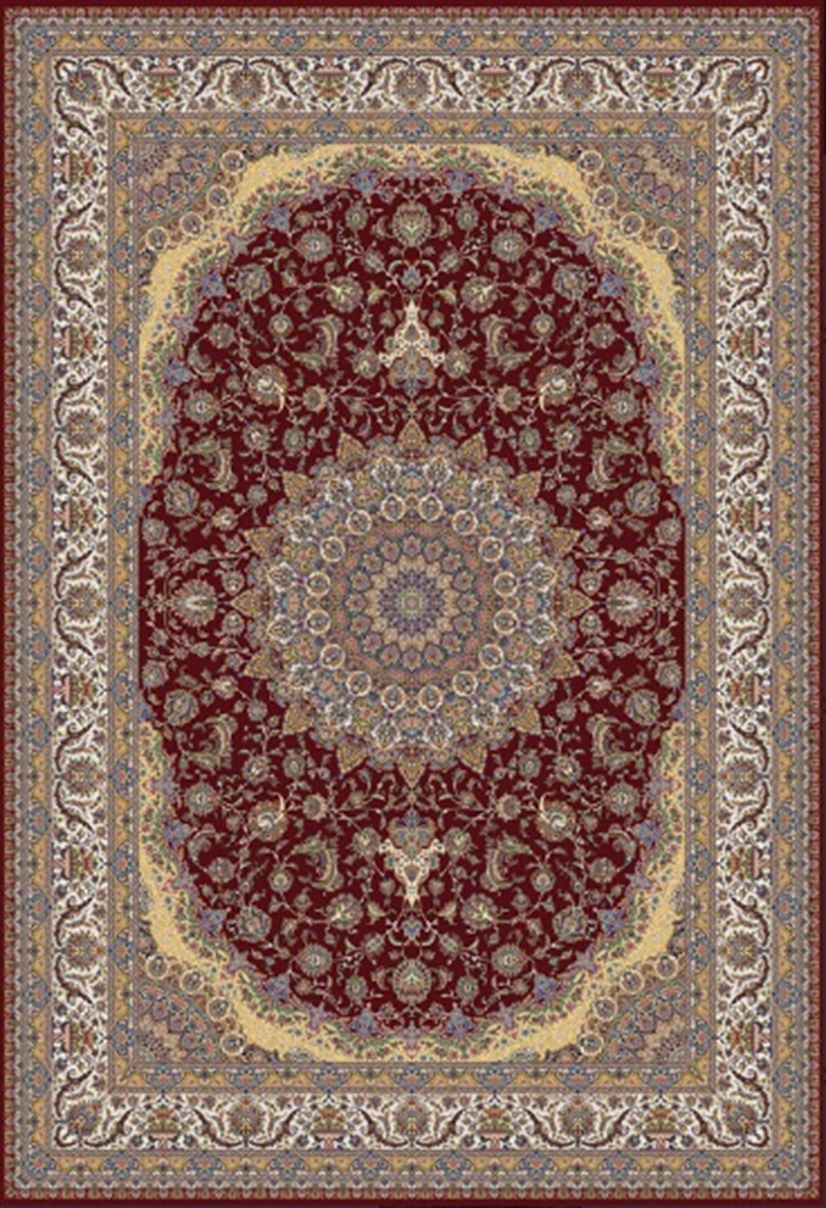 WOOLKNOT HALI QUM İPEK SAÇAK 2033 KREM BORDO