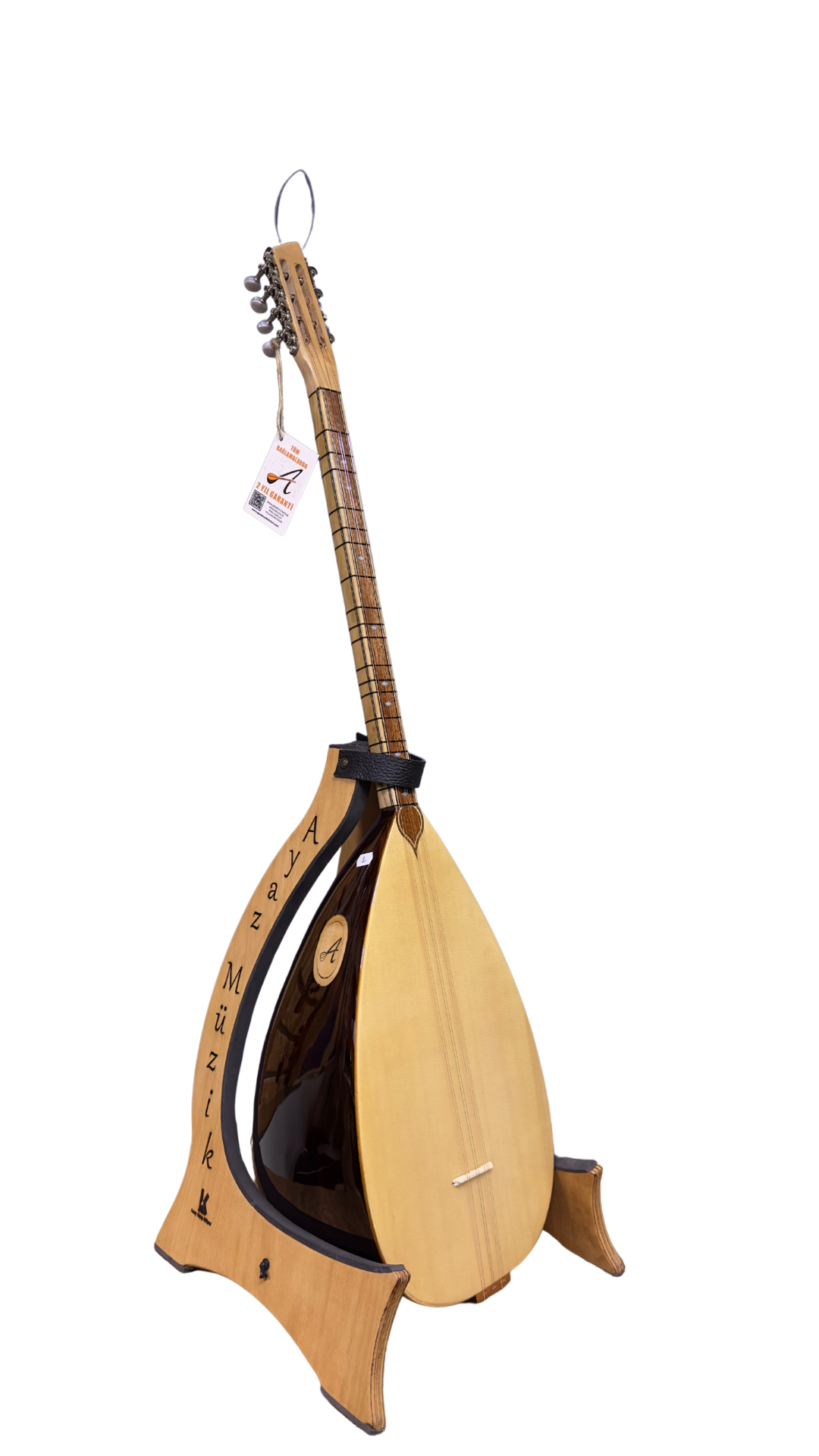 A4KM-Ceviz mandolin burgulu kısa sap bağlamalar