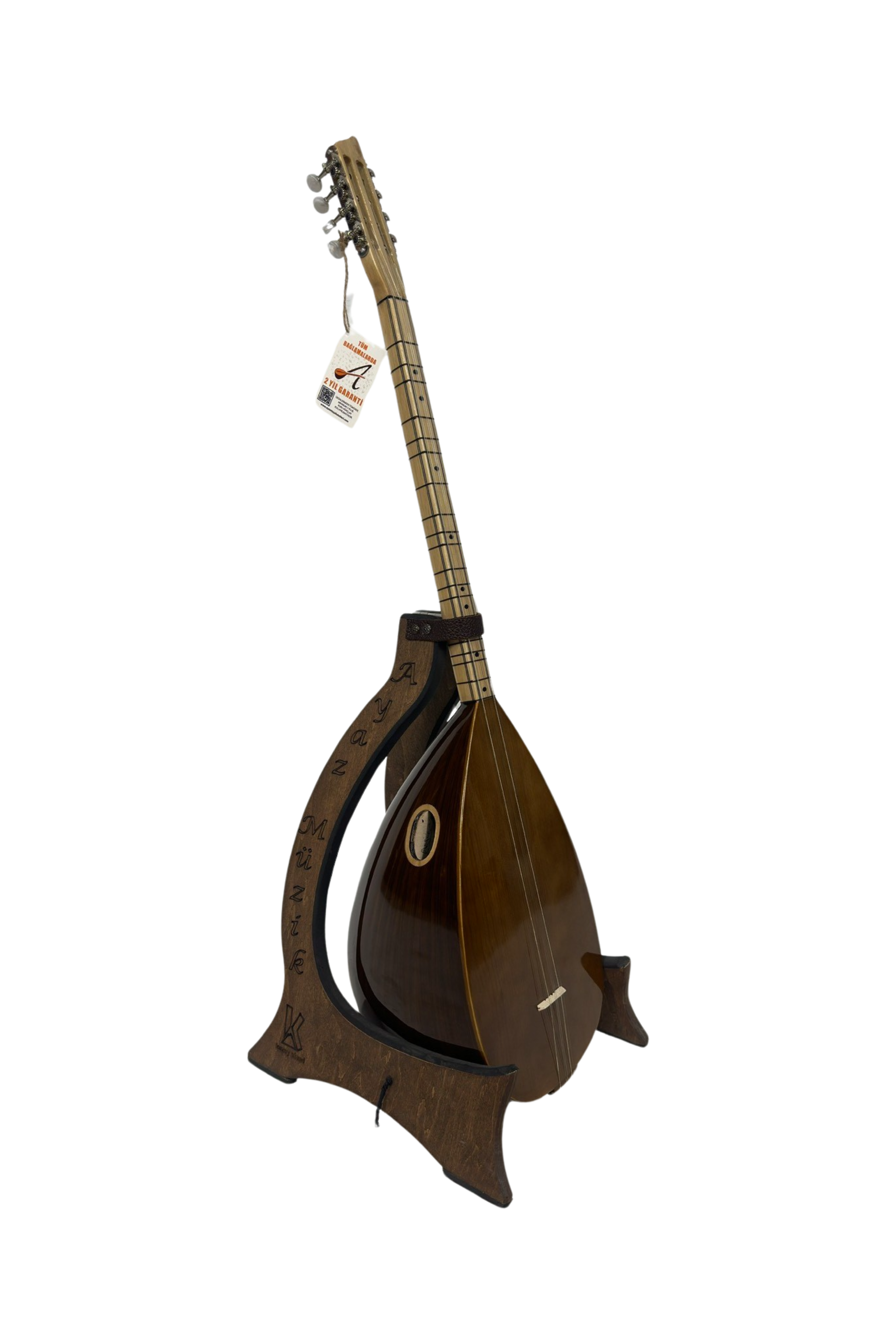 A2KM-Ceviz mandolin burgulu kısa sap bağlamalar