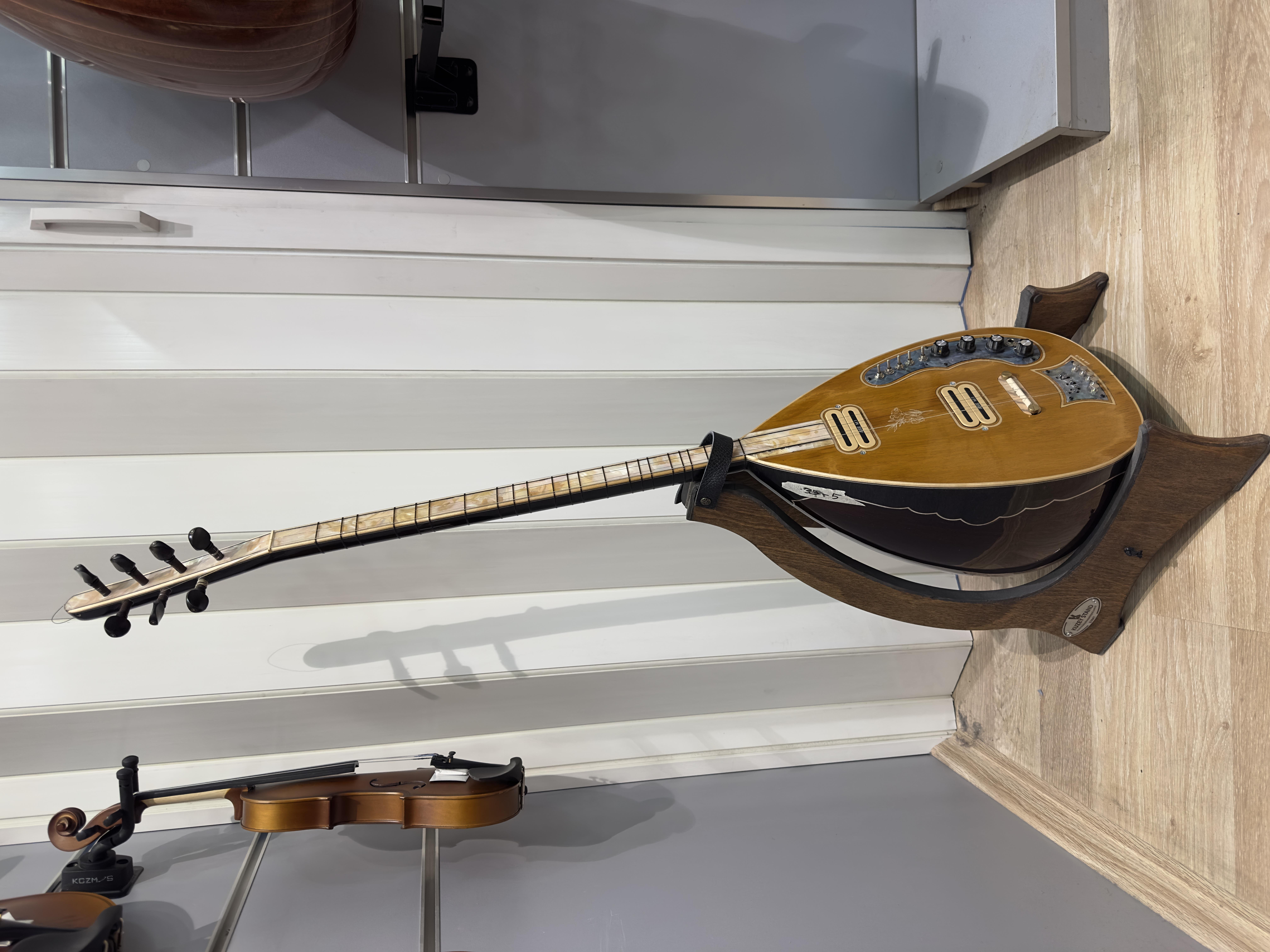 Özel Yapım Tam Prof.Uzun Sap Elektro Bağlama