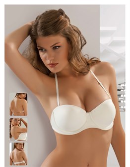 LE JARDİN 7042 IVONNE BASİC BRA SIRTI ŞEFFAF SİLİKONLU PUSH UP SÜTYEN