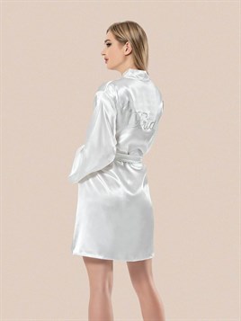 MOONGİRL 1153 BRİDE SATEN TEK SABAHLIK