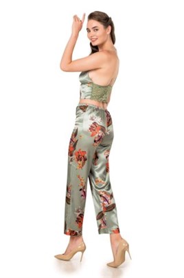 MOONGİRL 334 3LÜ  SATEN PİJAMA TAKIMI