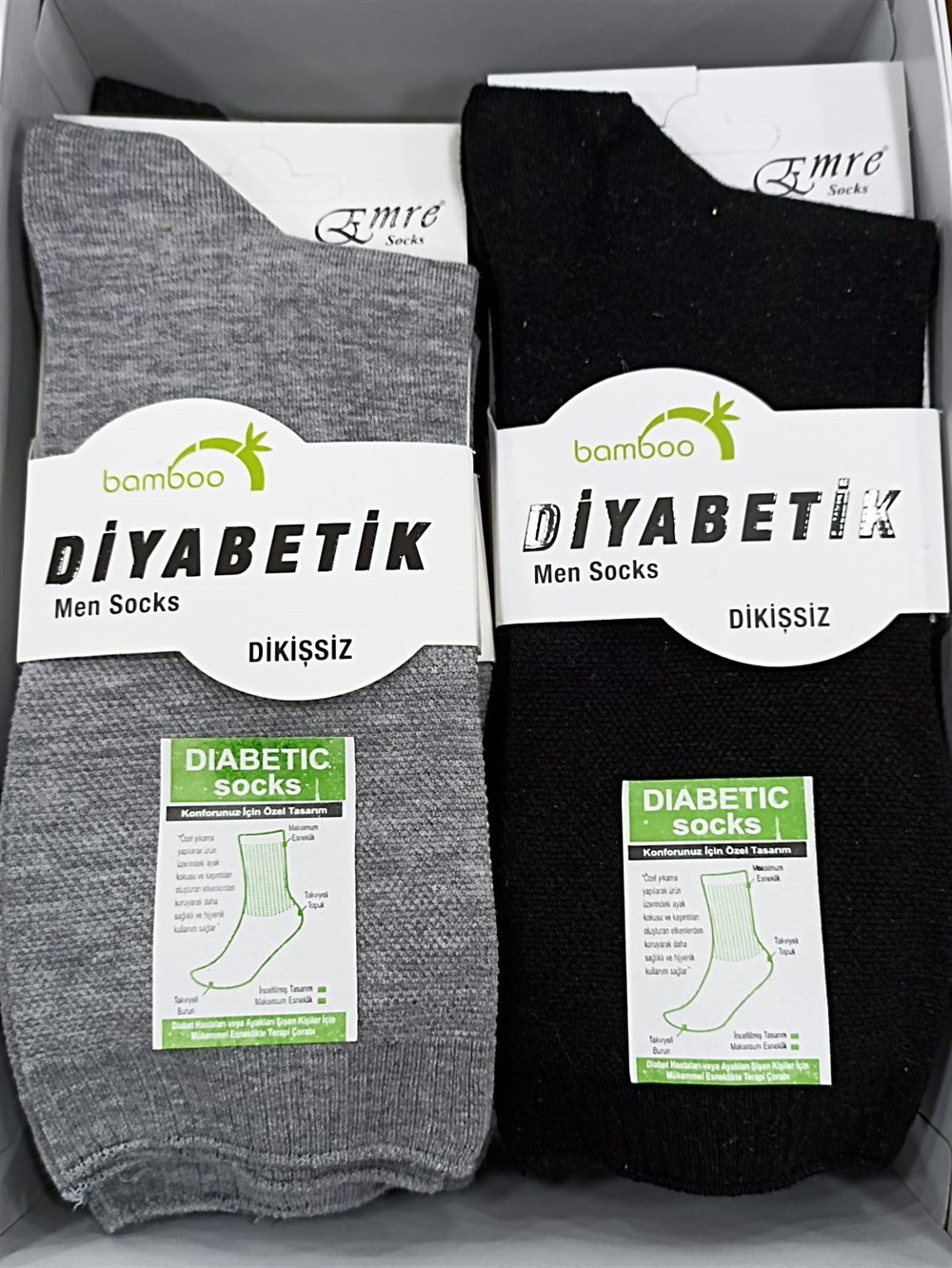 EMRE 224 UNİSEX BAMBU DİYABETİK ÇORAP 