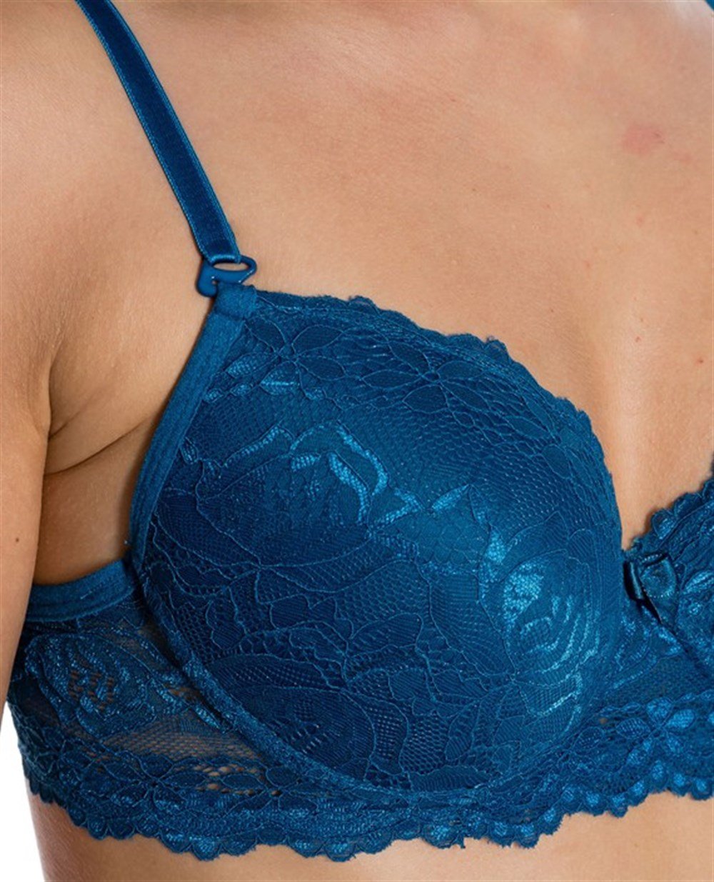 SATİNA 10100 DESTEKSİZ FULL DANTELLİ SÜTYEN TAKIM