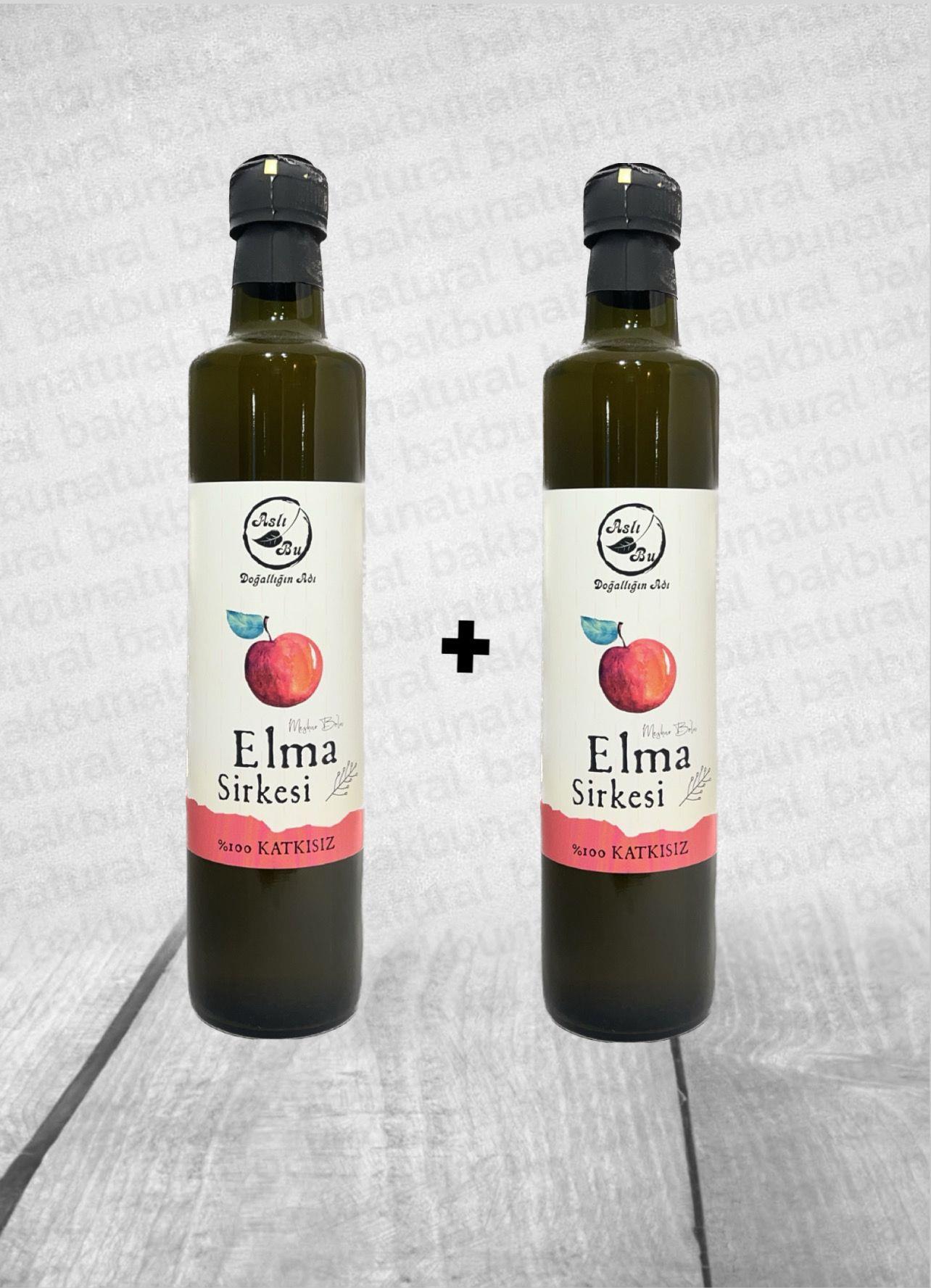 Aslıbu Elma Sirkesi 2 Li Set 2*500Ml