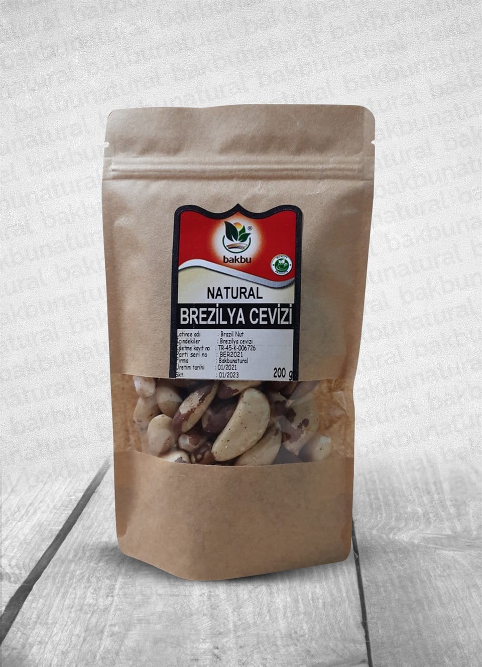 Bakbu Natural Brezilya Cevizi 200Gr