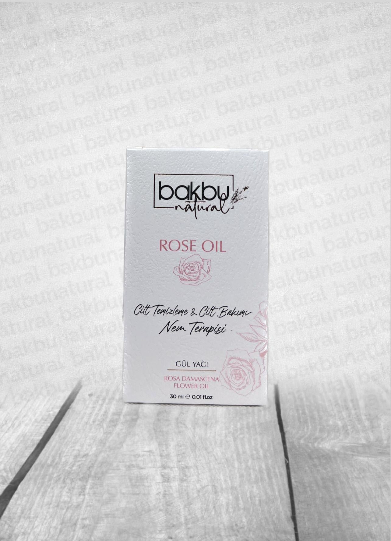 Bakbu Natural Gül Yağ Cilt Temizleme&Cilt Bakımı 30 ML
