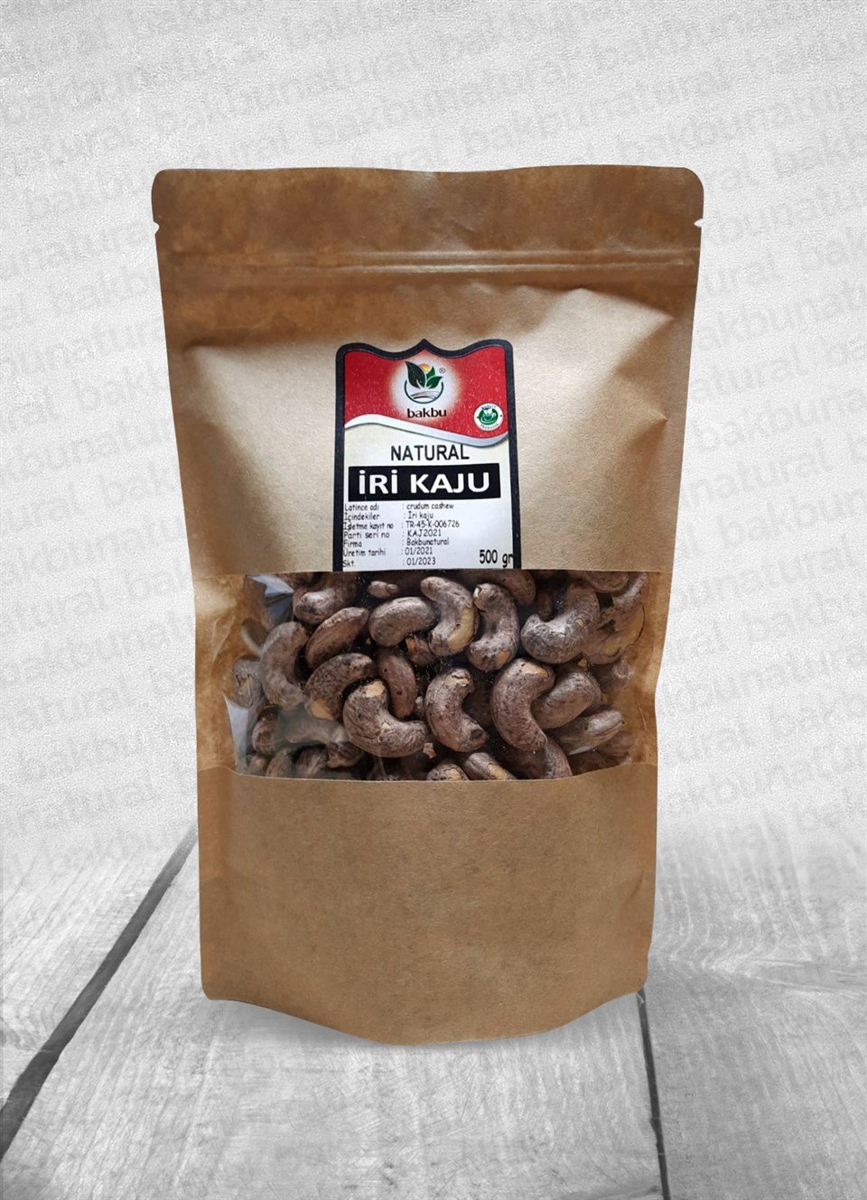 Bakbu Natural İri Kaju 500Gr