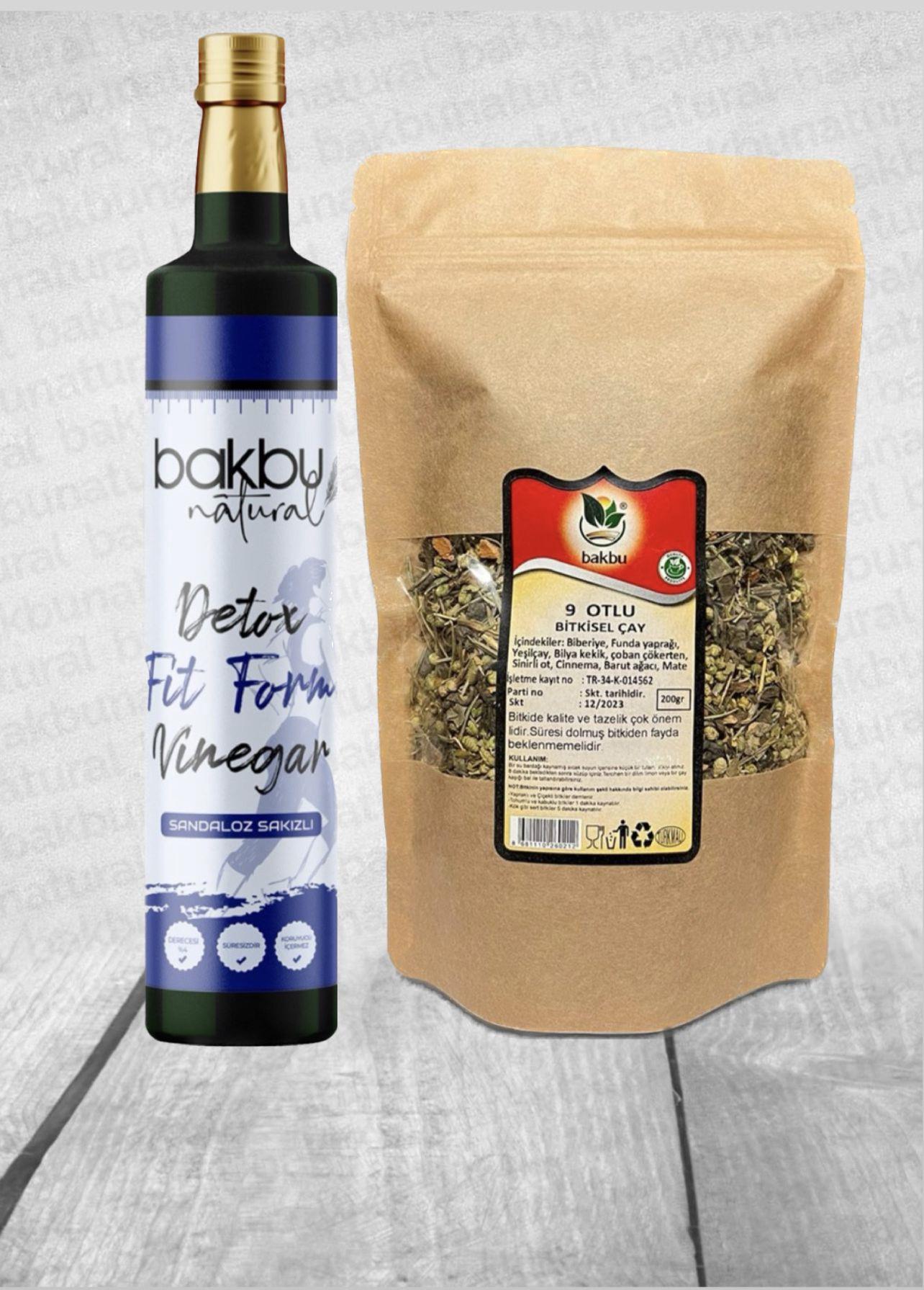 Bakbu Sandalozlu Fit Form Sirke Ve 9 Otlu Çay